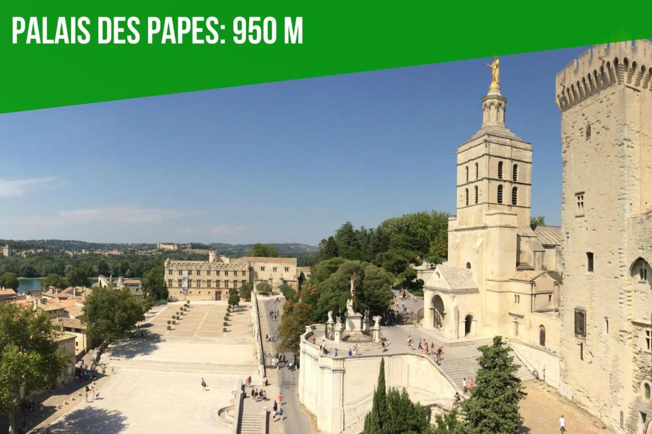 Au Coeur Des Platanes - Parking Gratuit Sous-Terrain - Clim - Balcon Apartment Avignon Luaran gambar